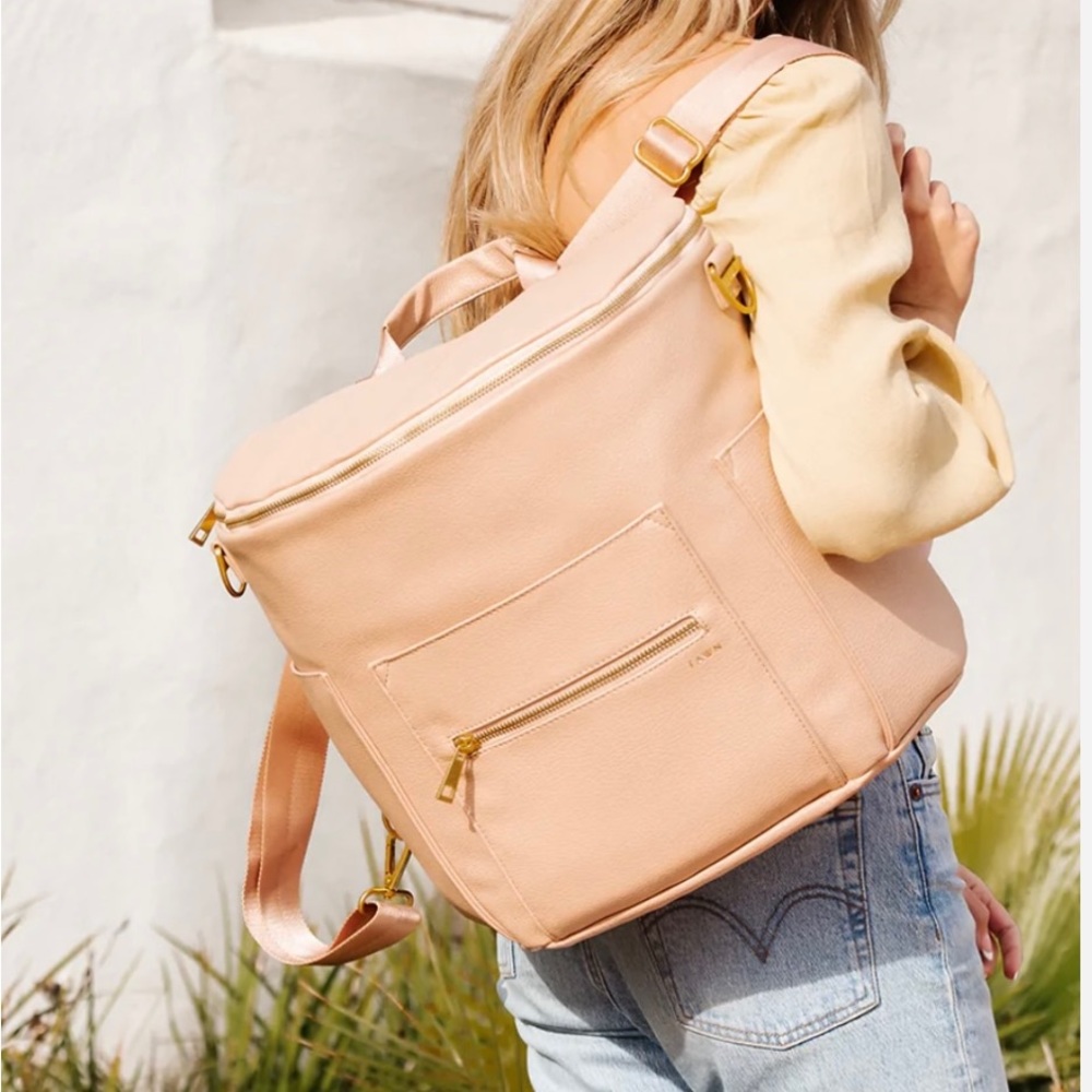 Fawn Design Original Diaper Bag - Blush - Bundle